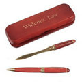 Rosewood Pen & Letter Opener Set